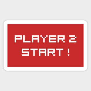 Player 2 Start! Sticker